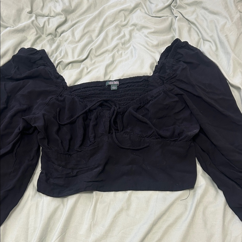 Wild Fable Black Crop Top